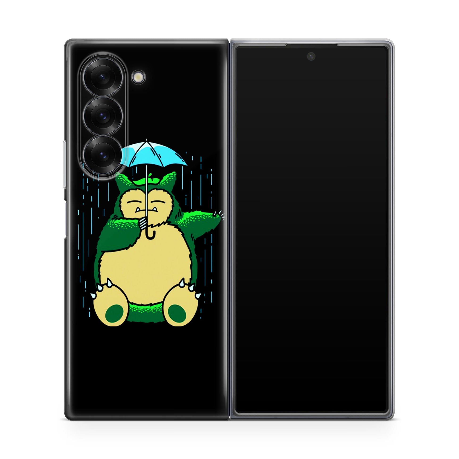 Cute Snorlax Umbrella Samsung Galaxy Z Fold 6 Case