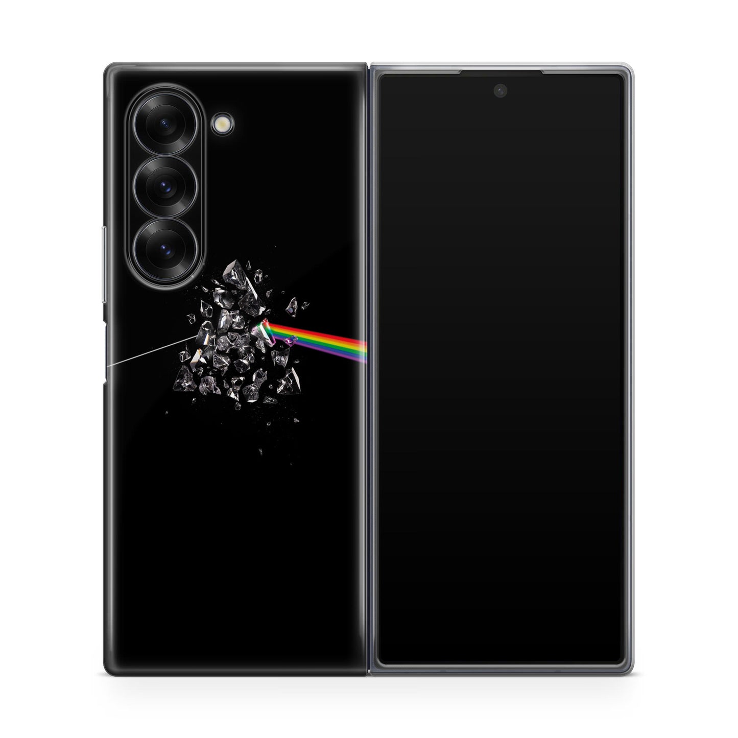 Glass Broken Light Refraction Samsung Galaxy Z Fold 6 Case