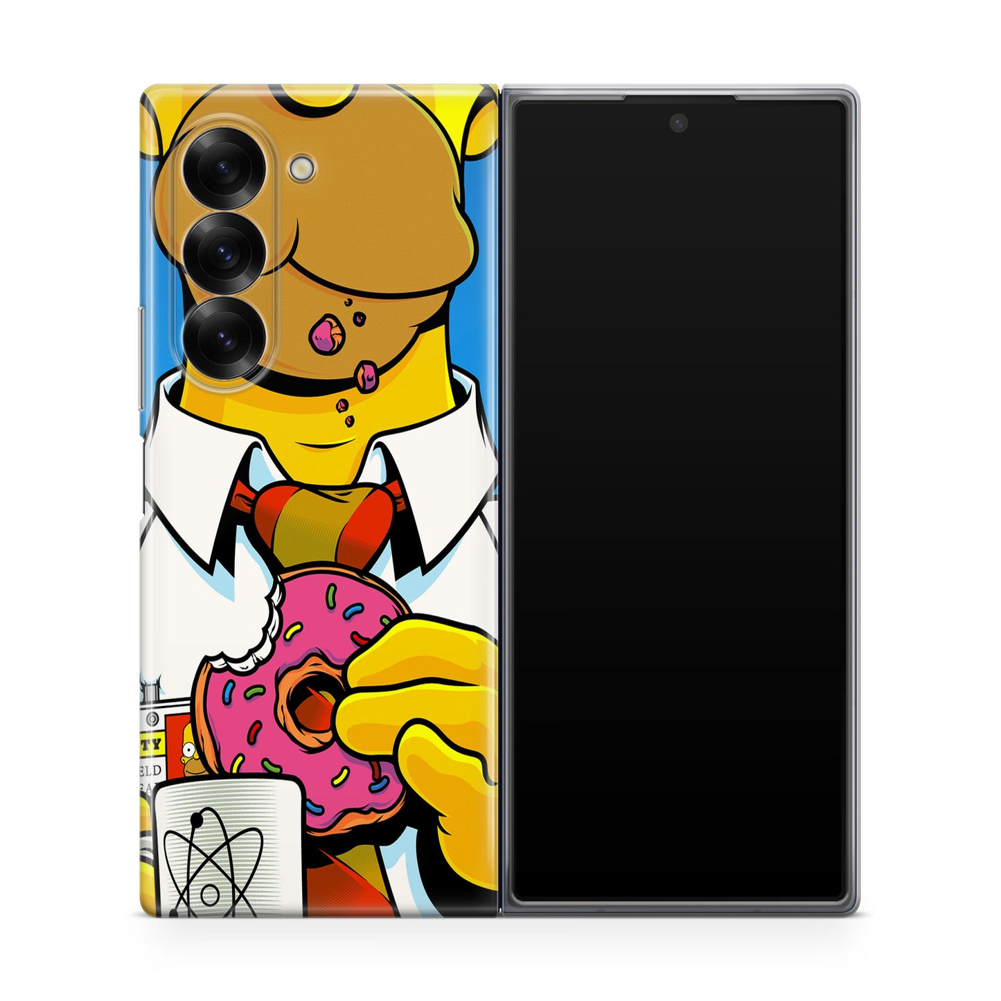 Homer Eats Donut Samsung Galaxy Z Fold 6 Case