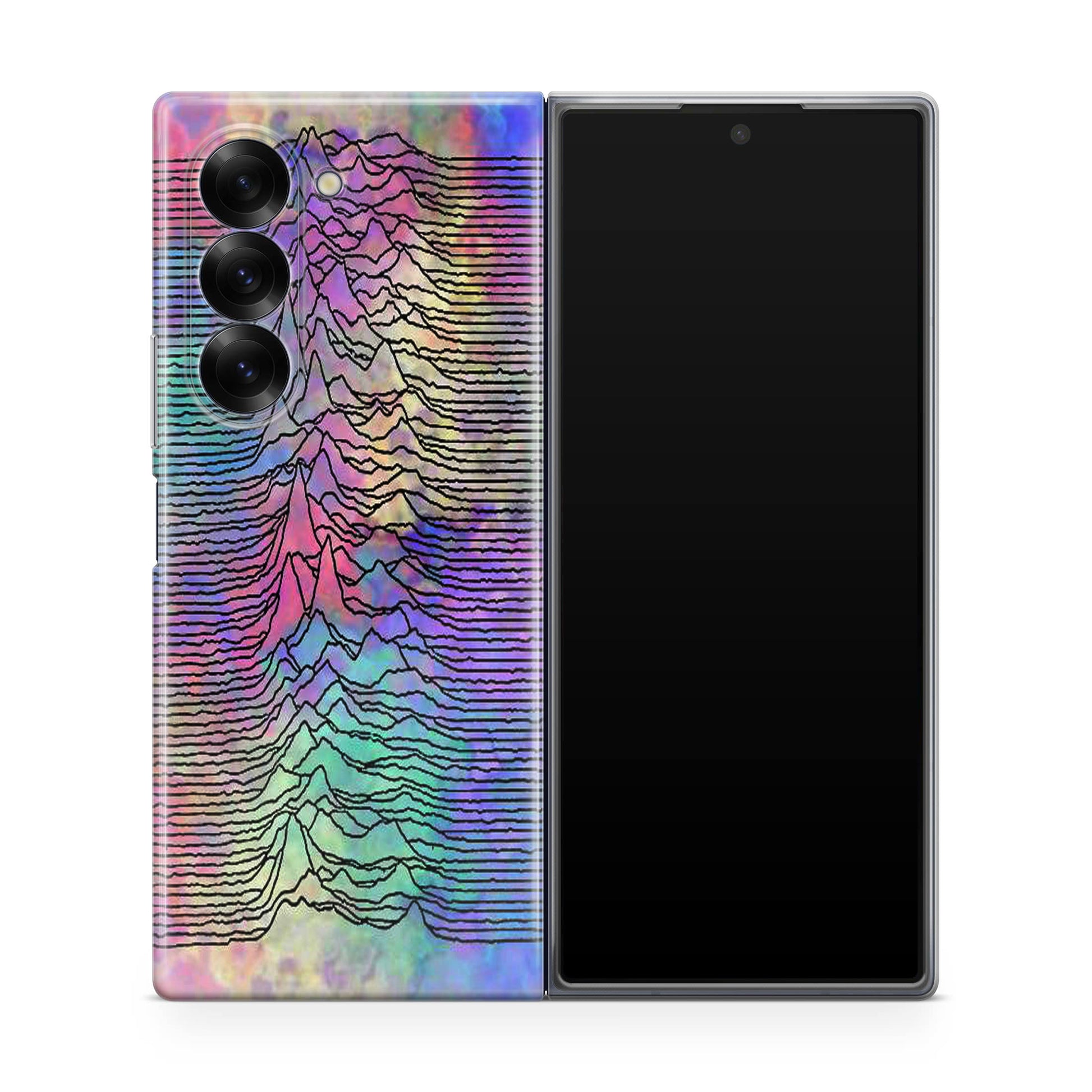 Joy Division Unknown Pleasures Colorful Samsung Galaxy Z Fold 6 Case