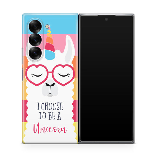 Llama Unicorn Samsung Galaxy Z Fold 6 Case