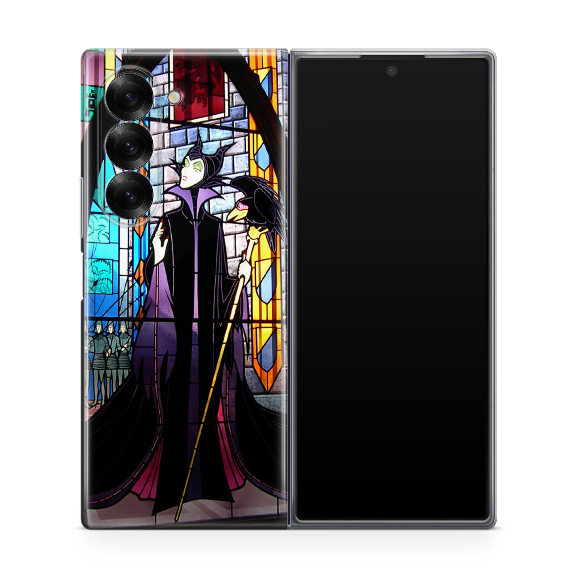 Maleficent Sleeping Beauty Glass Art Samsung Galaxy Z Fold 6 Case