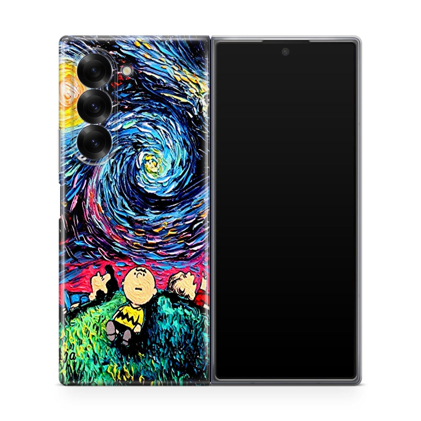 Peanuts At Starry Night Samsung Galaxy Z Fold 6 Case