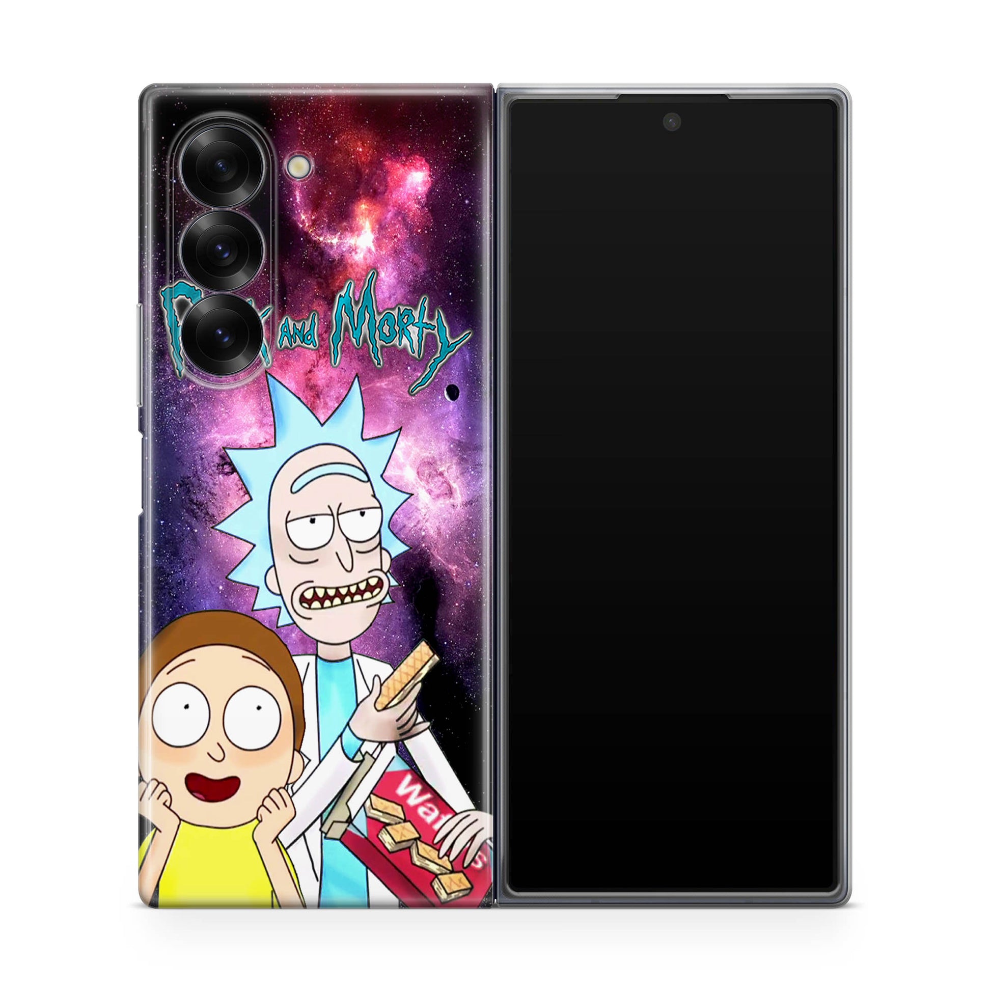 Rick And Morty Nebula Space Samsung Galaxy Z Fold 6 Case