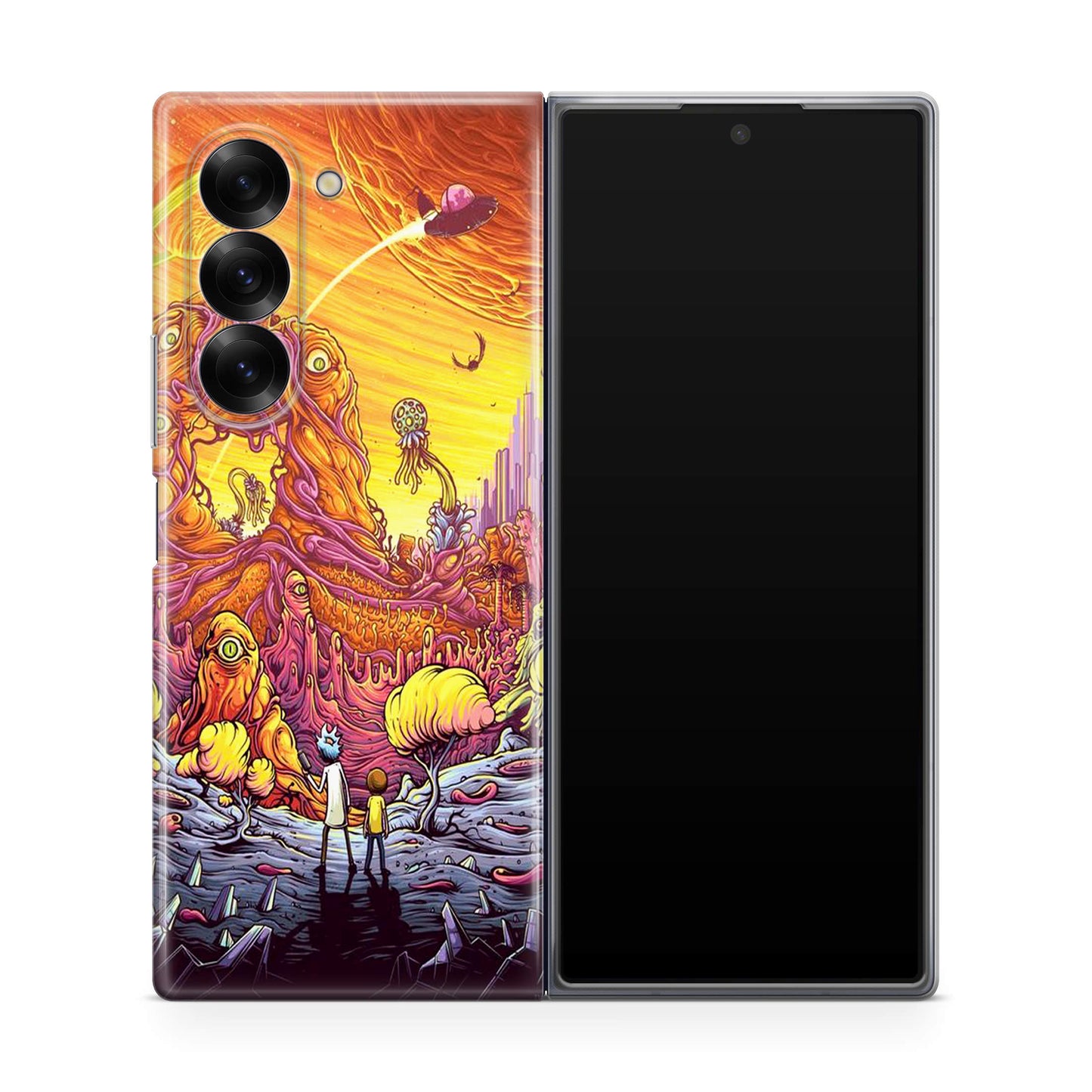 Rick And Morty Alien Planet Samsung Galaxy Z Fold 6 Case