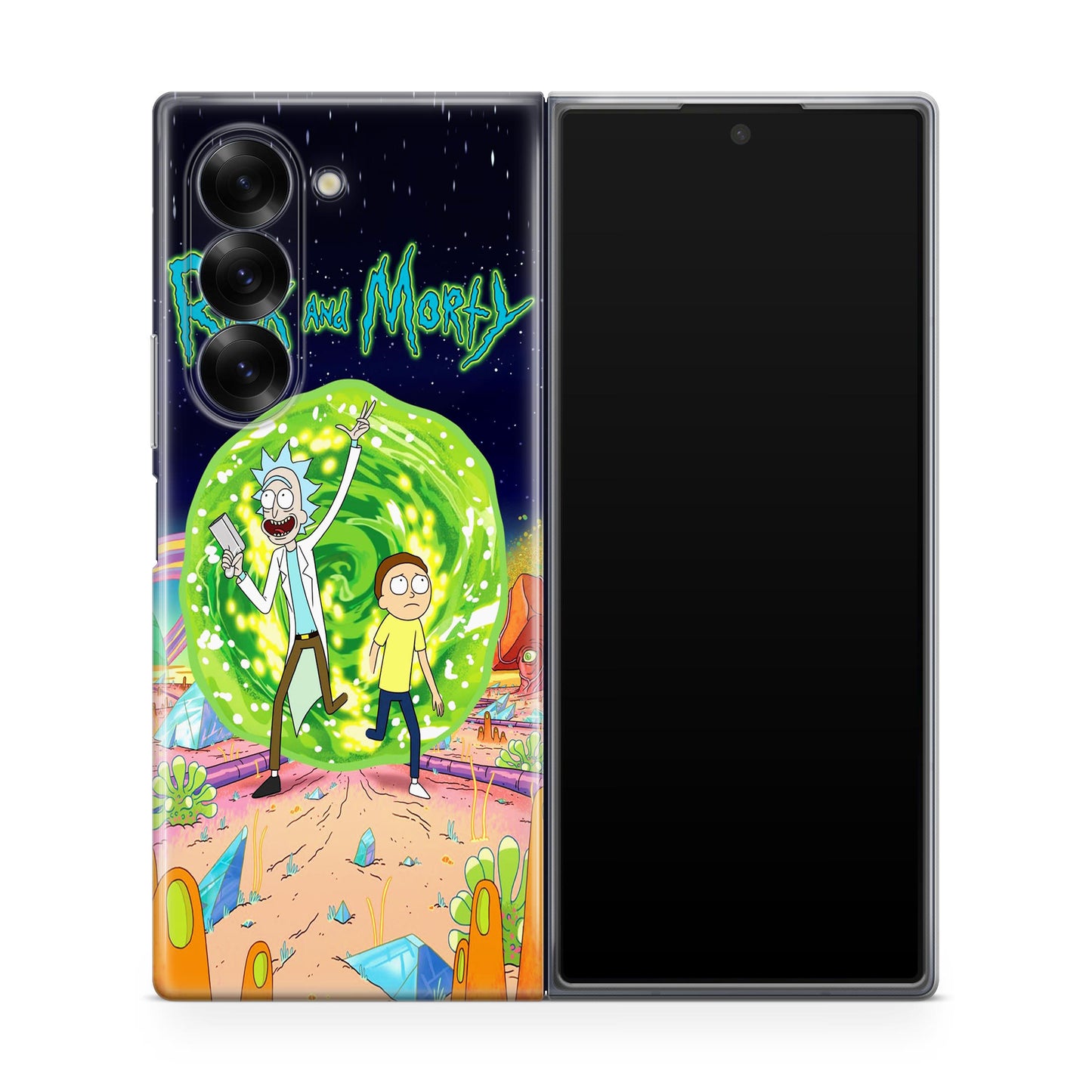 Rick And Morty Portal Gun Samsung Galaxy Z Fold 6 Case