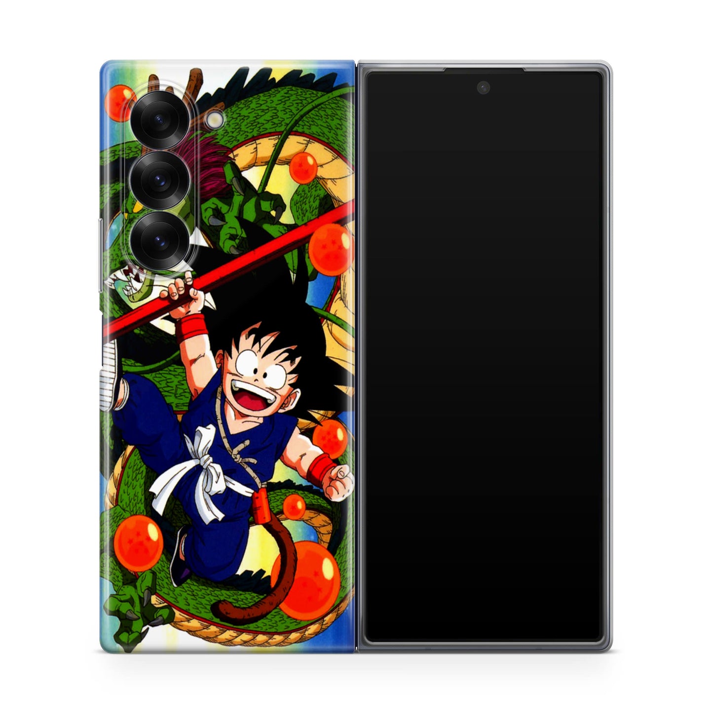 Shenlong And Little Goku Dragon Ball Samsung Galaxy Z Fold 6 Case