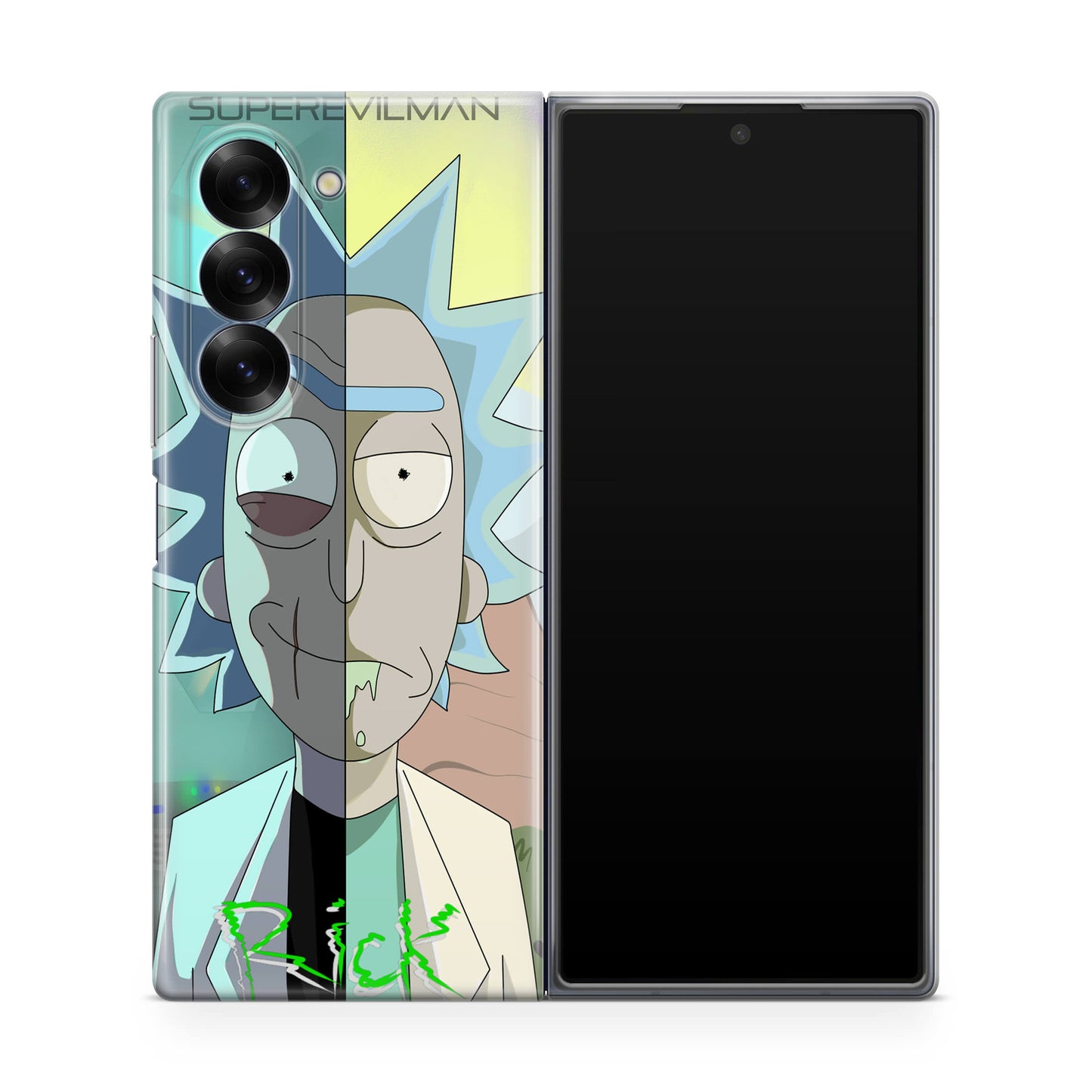 Super Evil Man Rick And Rick Samsung Galaxy Z Fold 6 Case