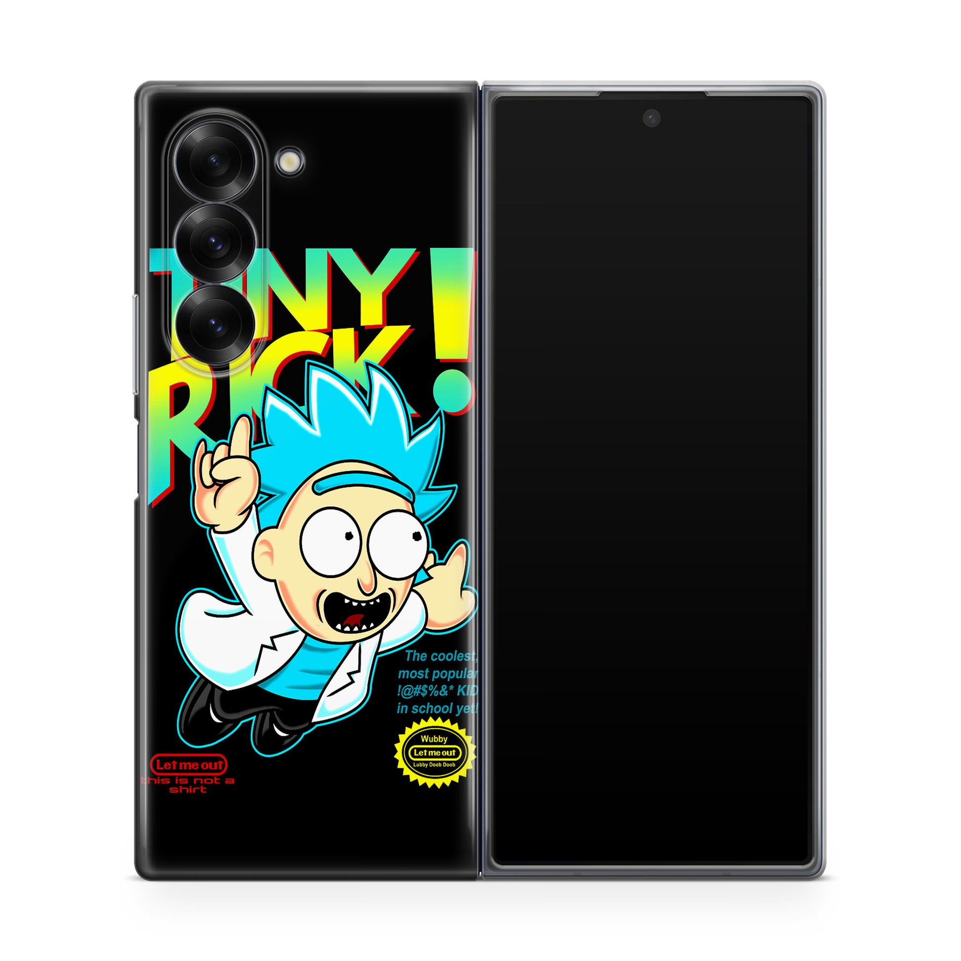 Tiny Rick Let Me Out Samsung Galaxy Z Fold 6 Case