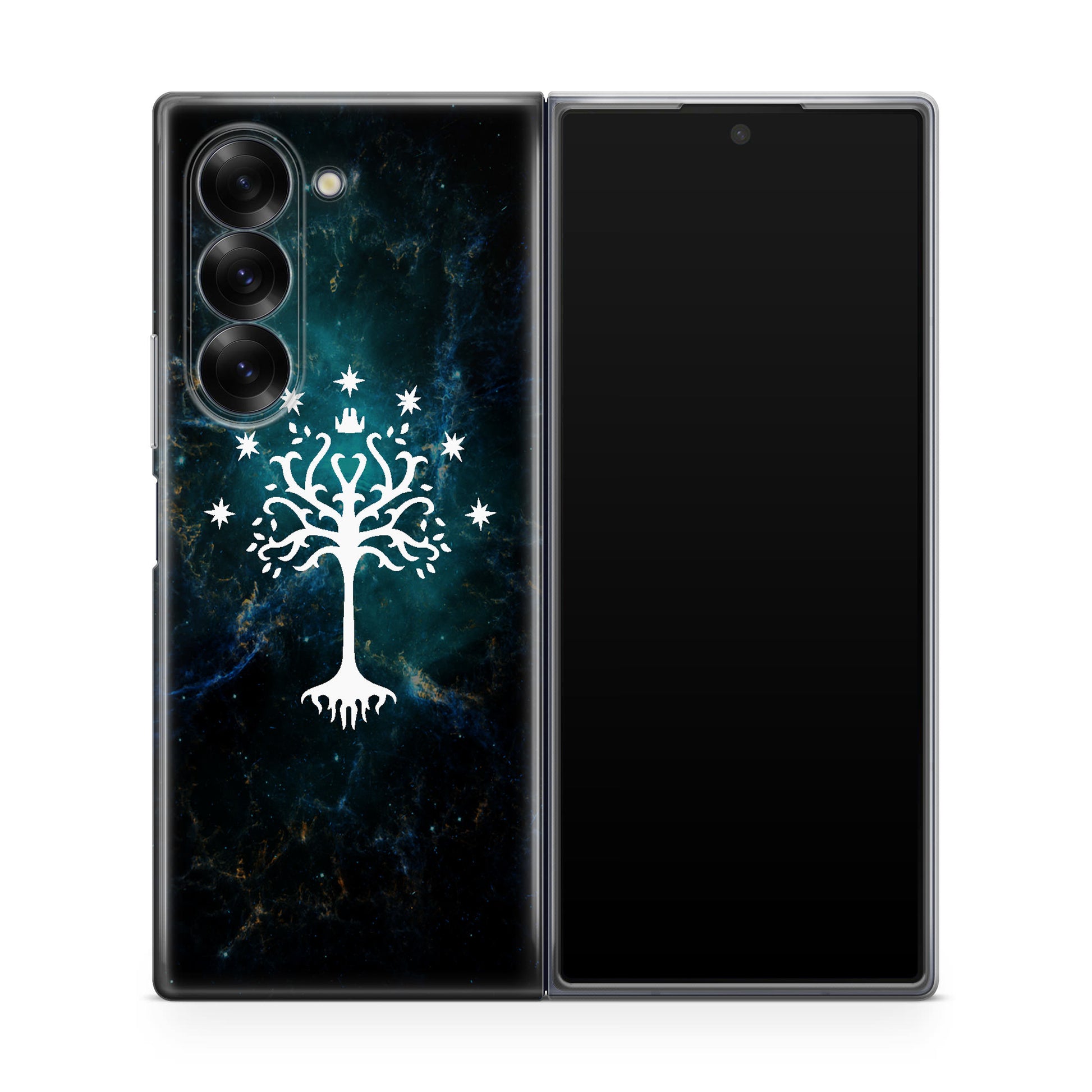 White Tree Of Gondor In Space Nebula Samsung Galaxy Z Fold 6 Case