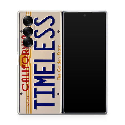 Back to the Future License Plate Timeless Samsung Galaxy Z Fold 6 Case