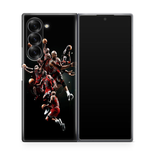 Michael Jordan Best Moment Samsung Galaxy Z Fold 6 Case