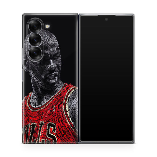 Michael Jordan The Legend Samsung Galaxy Z Fold 6 Case