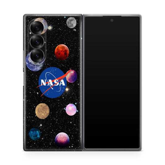 NASA Planets Samsung Galaxy Z Fold 6 Case