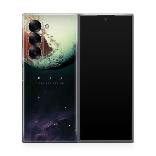 Planet Pluto Samsung Galaxy Z Fold 6 Case