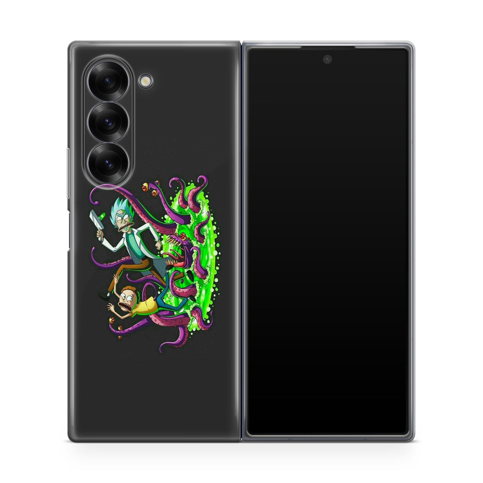 Rick And Morty Pass Through The Portal Samsung Galaxy Z Fold 6 Case