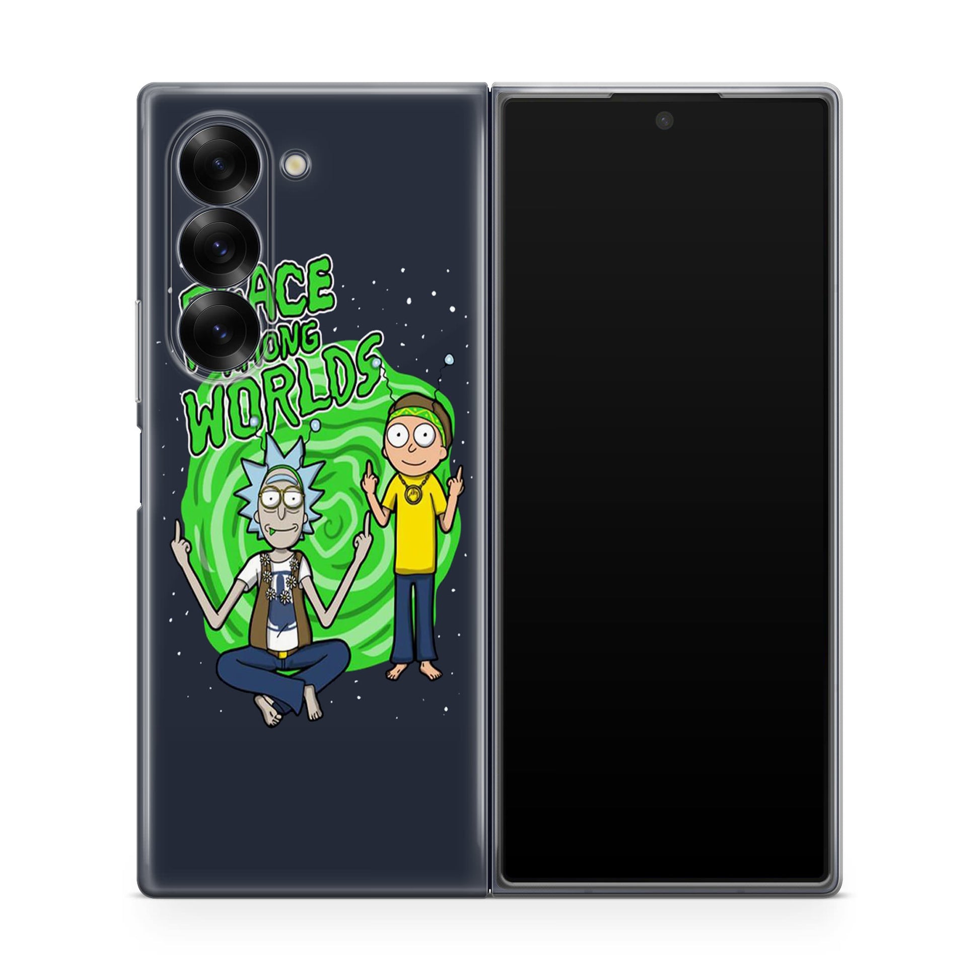 Rick And Morty Peace Among Worlds Samsung Galaxy Z Fold 6 Case