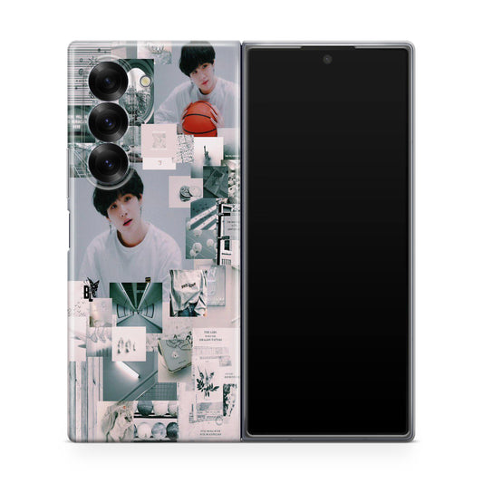 Suga College Wallpaper Samsung Galaxy Z Fold 6 Case