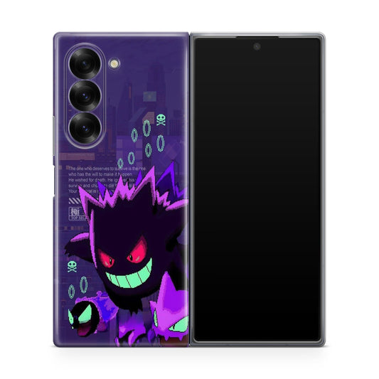 Gengar Pixel Art Samsung Galaxy Z Fold 6 Case