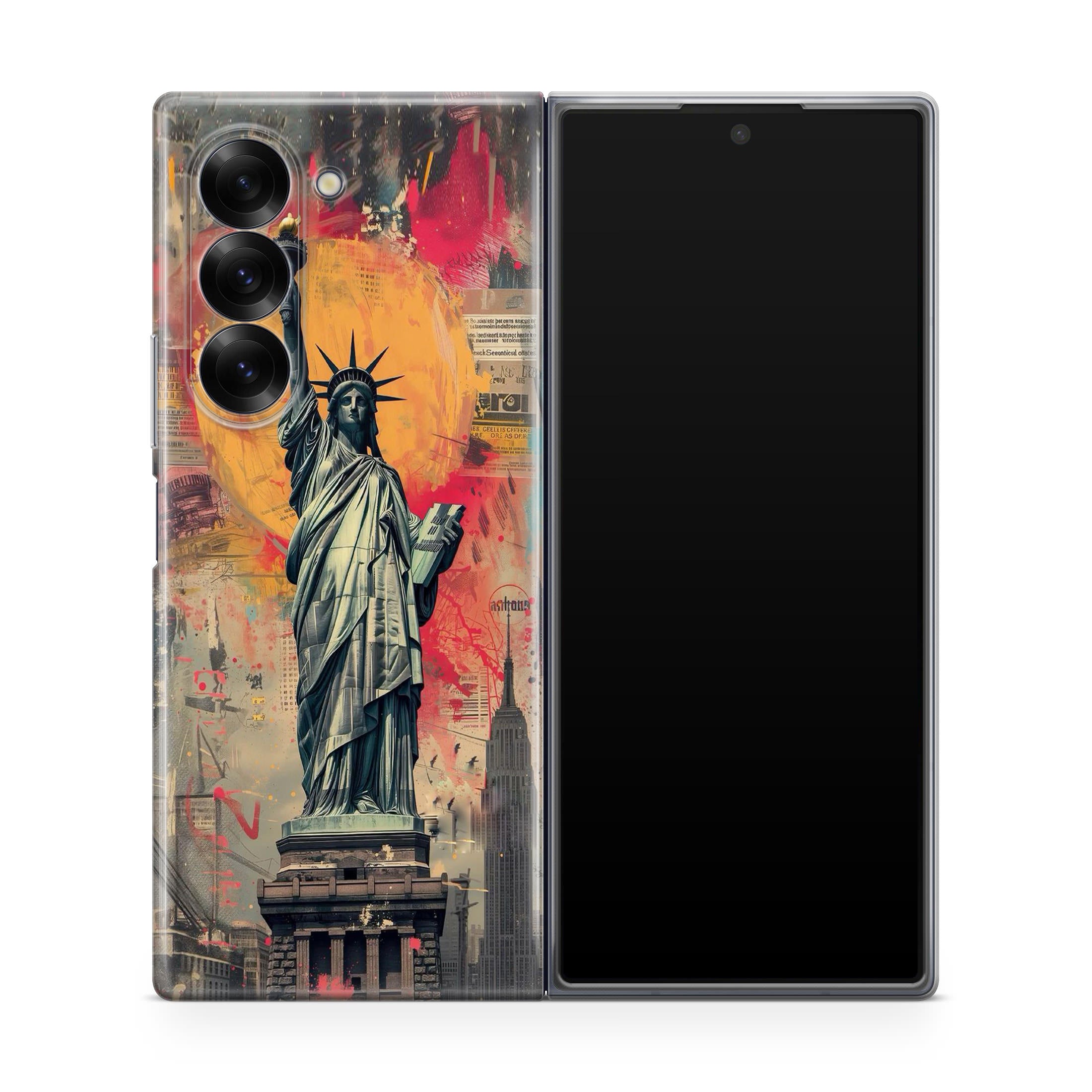 Canvas Art Statue of Liberty Samsung Galaxy Z Fold 6 Case