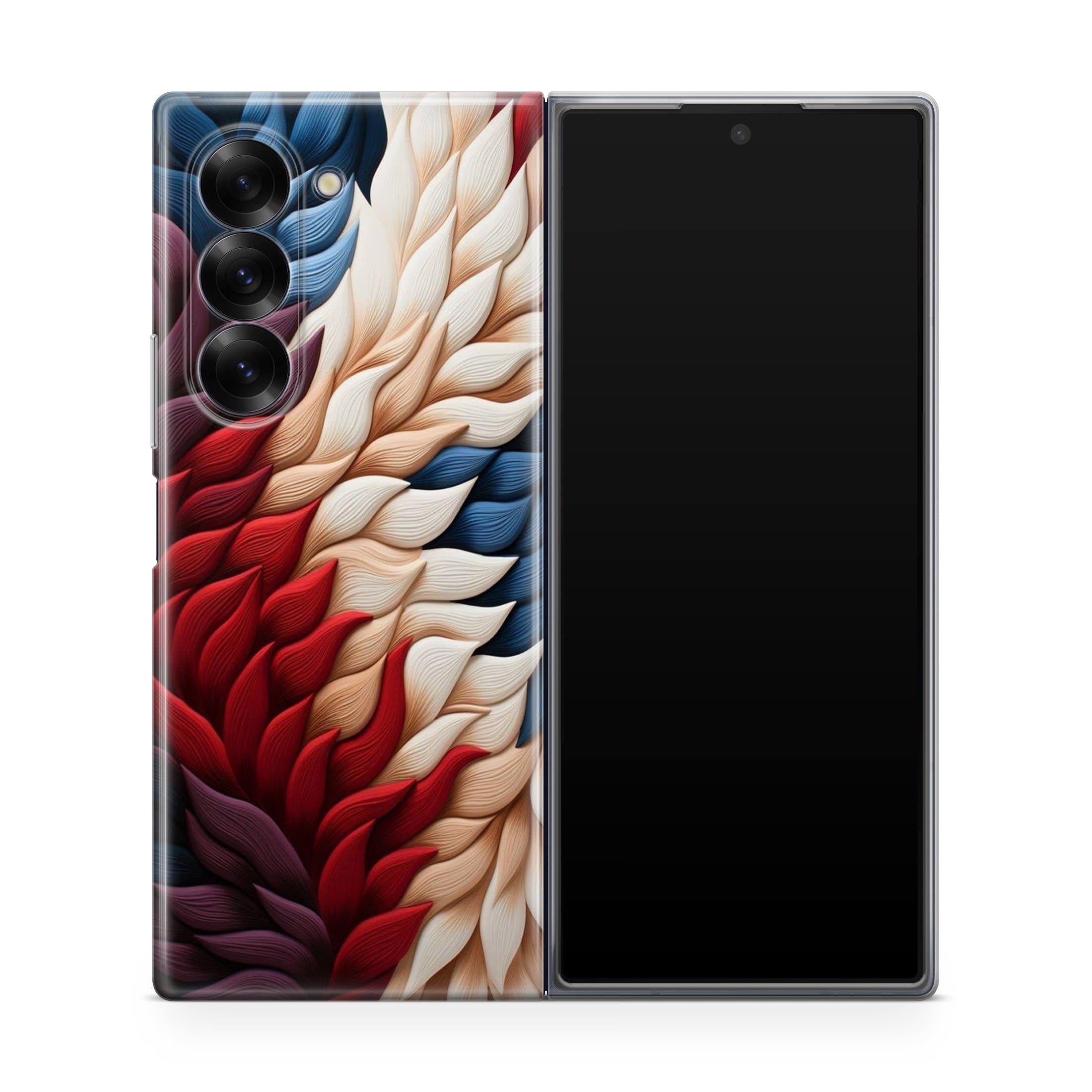 Colorful Feathers Art Samsung Galaxy Z Fold 6 Case
