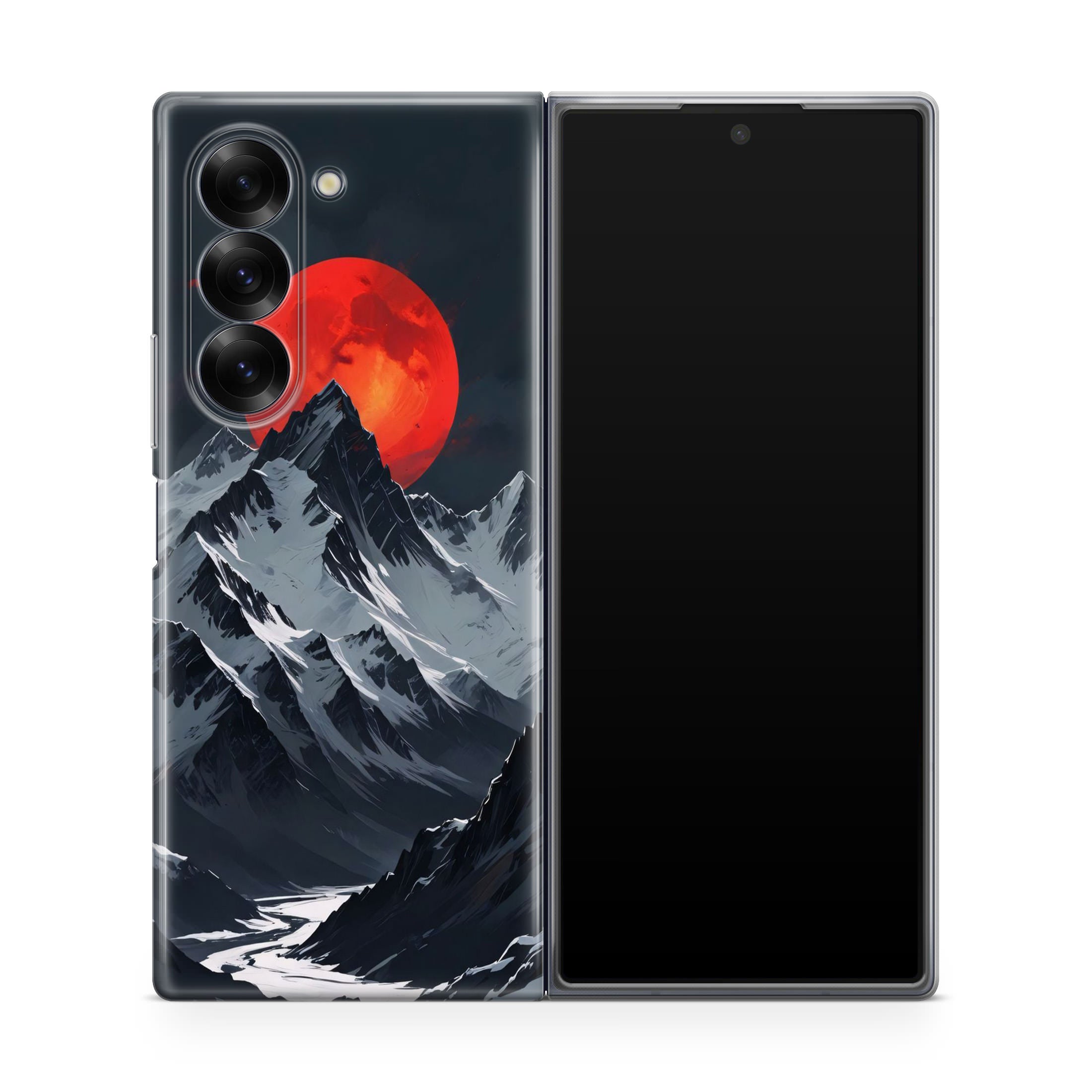 Crimson Eclipse The Mountain Samsung Galaxy Z Fold 6 Case
