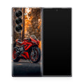 Crimson Velocity in Autumn Flame Samsung Galaxy Z Fold 6 Case