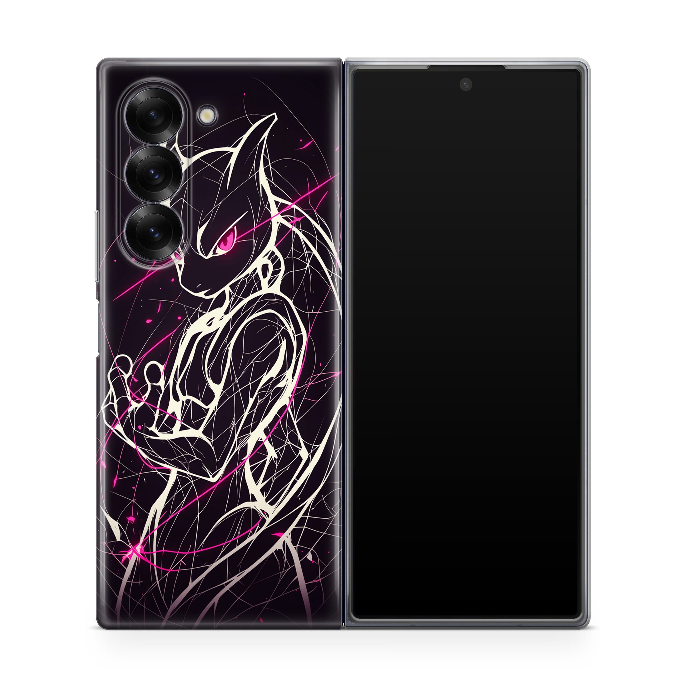 Mewtwo Cosmic Energy Samsung Galaxy Z Fold 6 Case