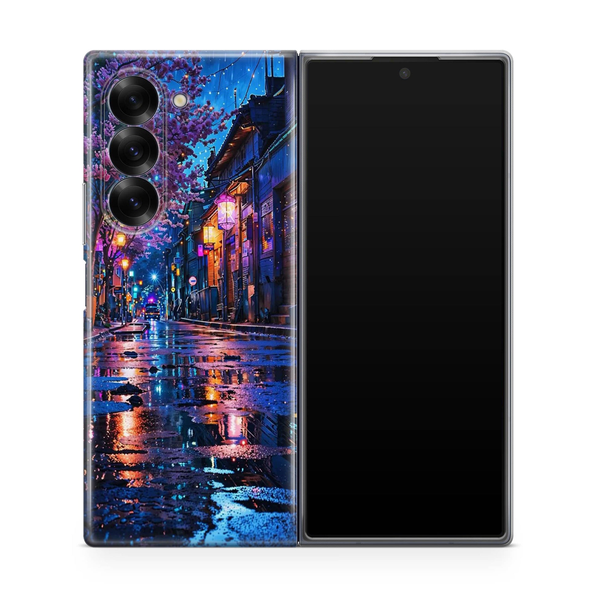 Midnight Sakura Glow Samsung Galaxy Z Fold 6 Case