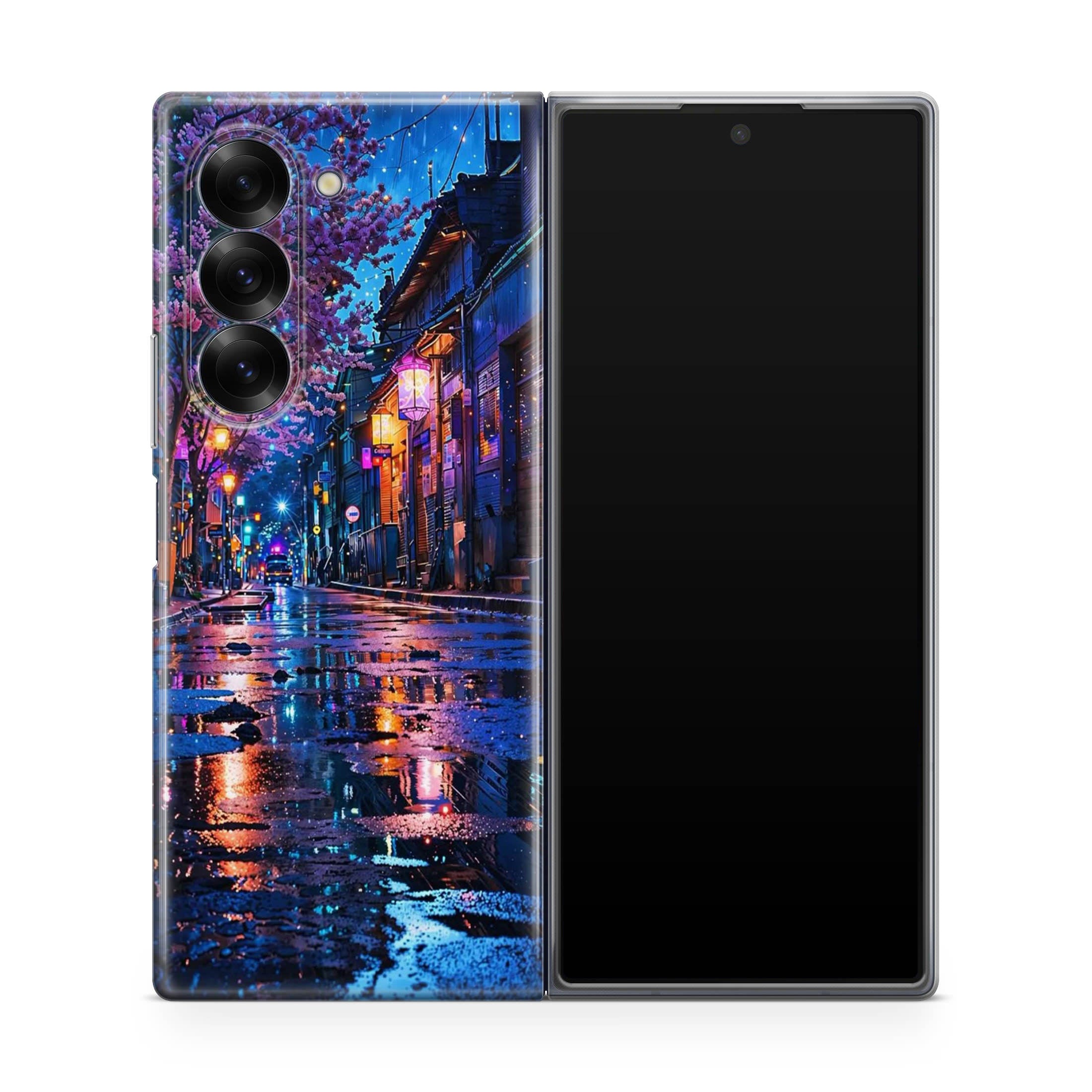 Midnight Sakura Glow Samsung Galaxy Z Fold 6 Case