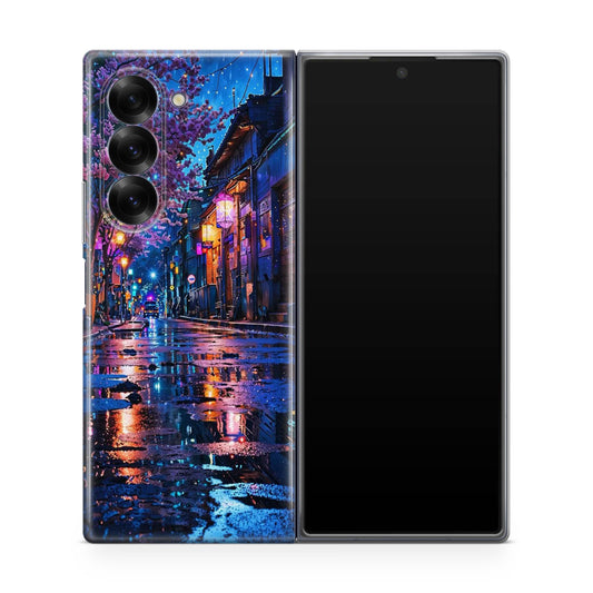 Midnight Sakura Glow Samsung Galaxy Z Fold 6 Case