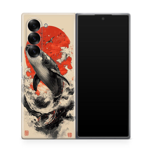 The Whale Rises Samsung Galaxy Z Fold 6 Case