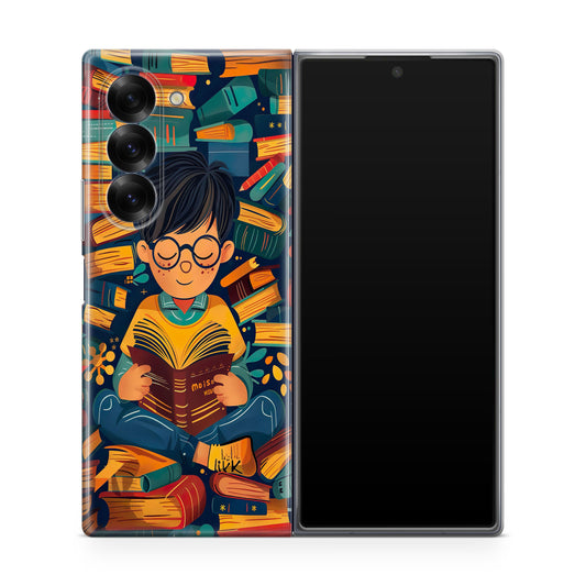 Universe of The Bookworm Samsung Galaxy Z Fold 6 Case
