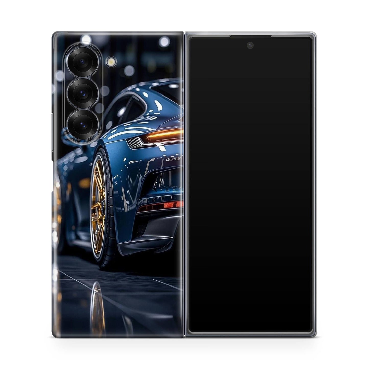 Velvet Thunder Elegance on Wheels Samsung Galaxy Z Fold 6 Case