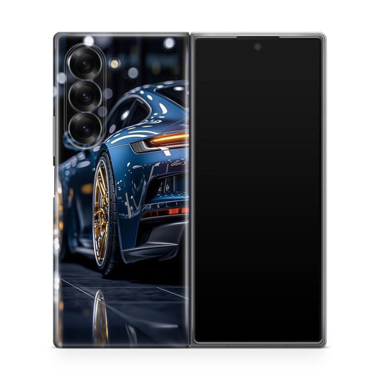 Velvet Thunder Elegance on Wheels Samsung Galaxy Z Fold 6 Case