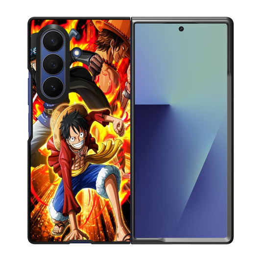 Ace Sabo Luffy Brotherhood Samsung Galaxy Z Fold 7 Case