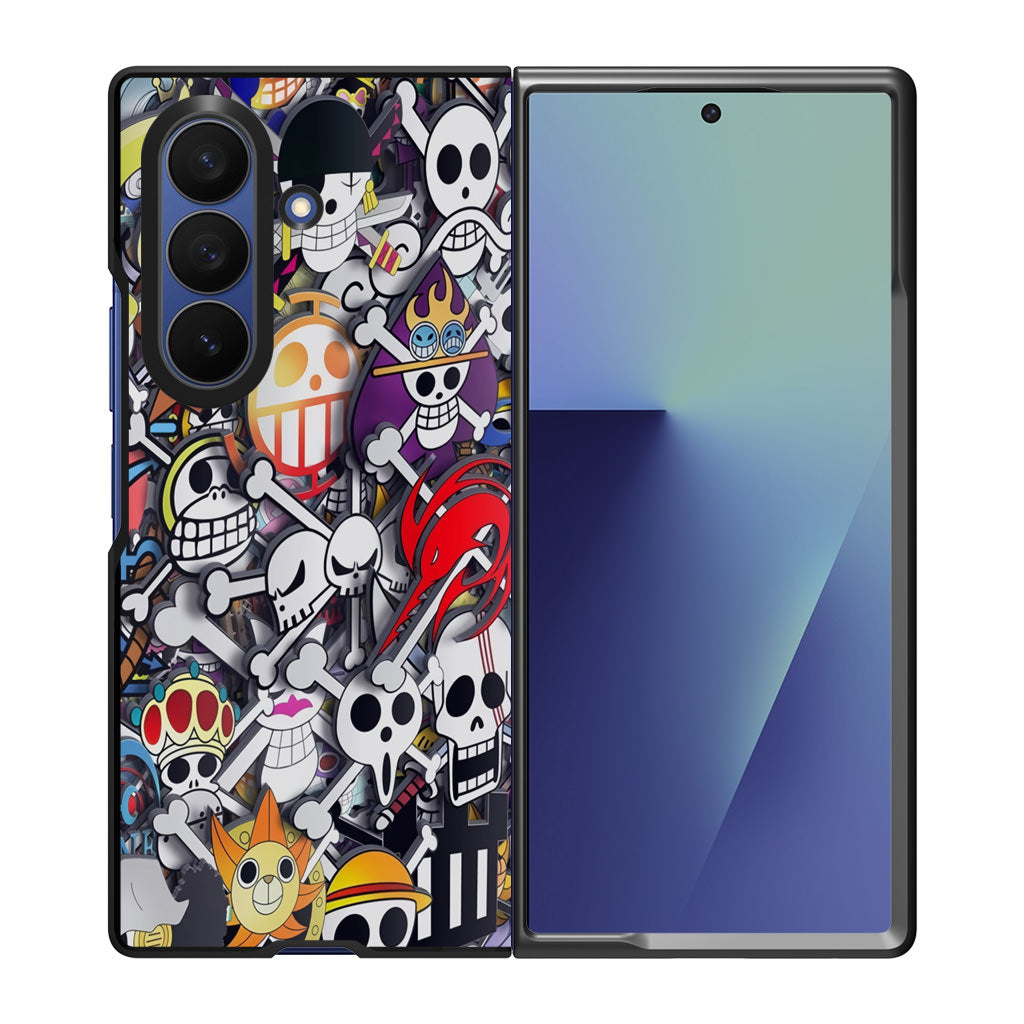 All Pirate Symbols One Piece Samsung Galaxy Z Fold 7 Case