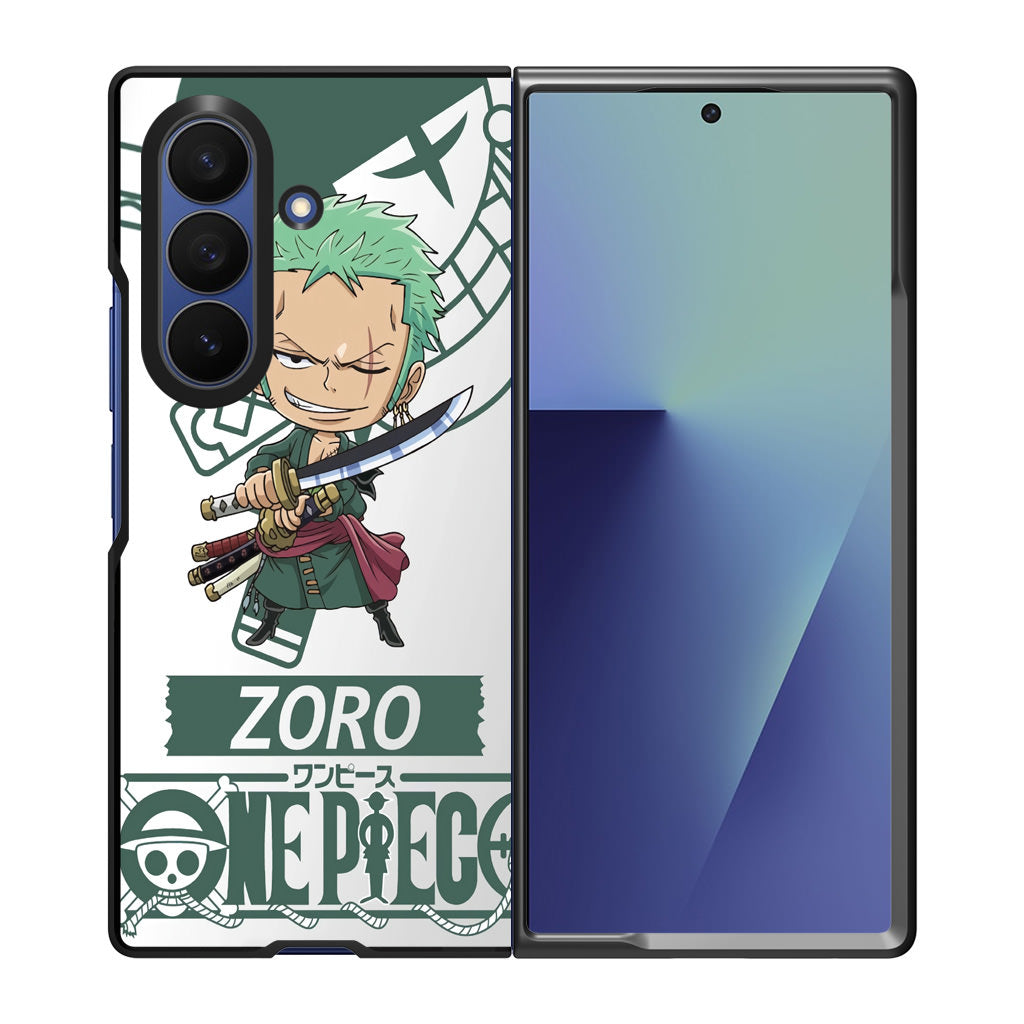 Chibi Zoro Samsung Galaxy Z Fold 7 Case