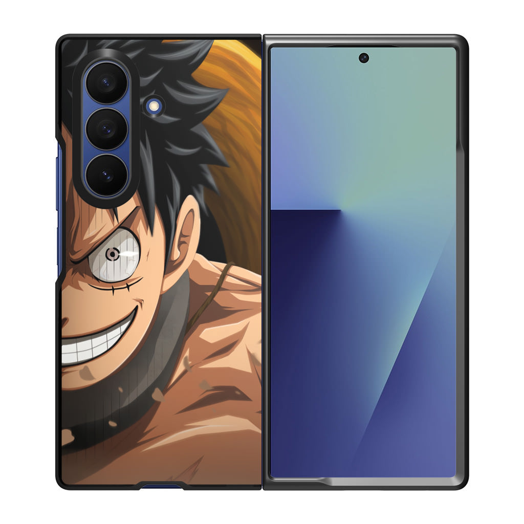 Luffy Half Smile Samsung Galaxy Z Fold 7 Case
