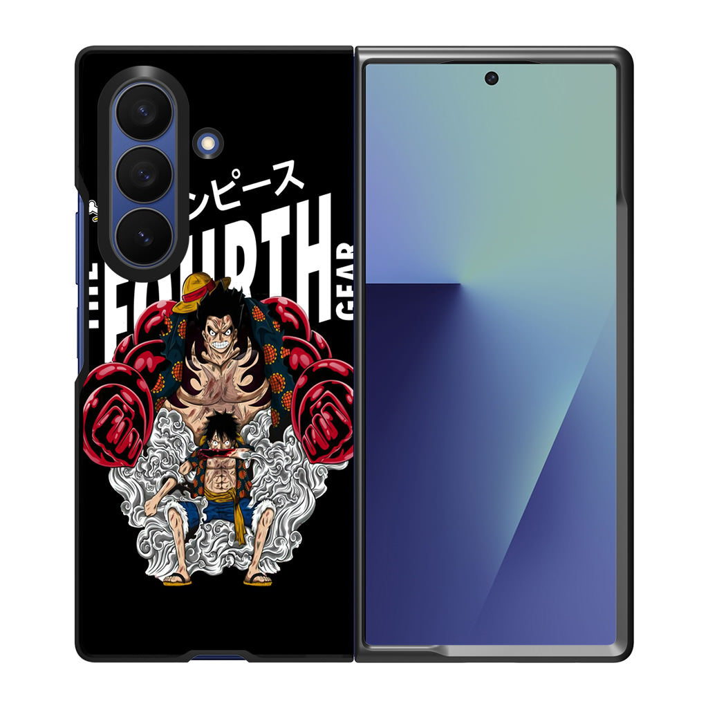 Luffy The Fourth Gear Black Samsung Galaxy Z Fold 7 Case