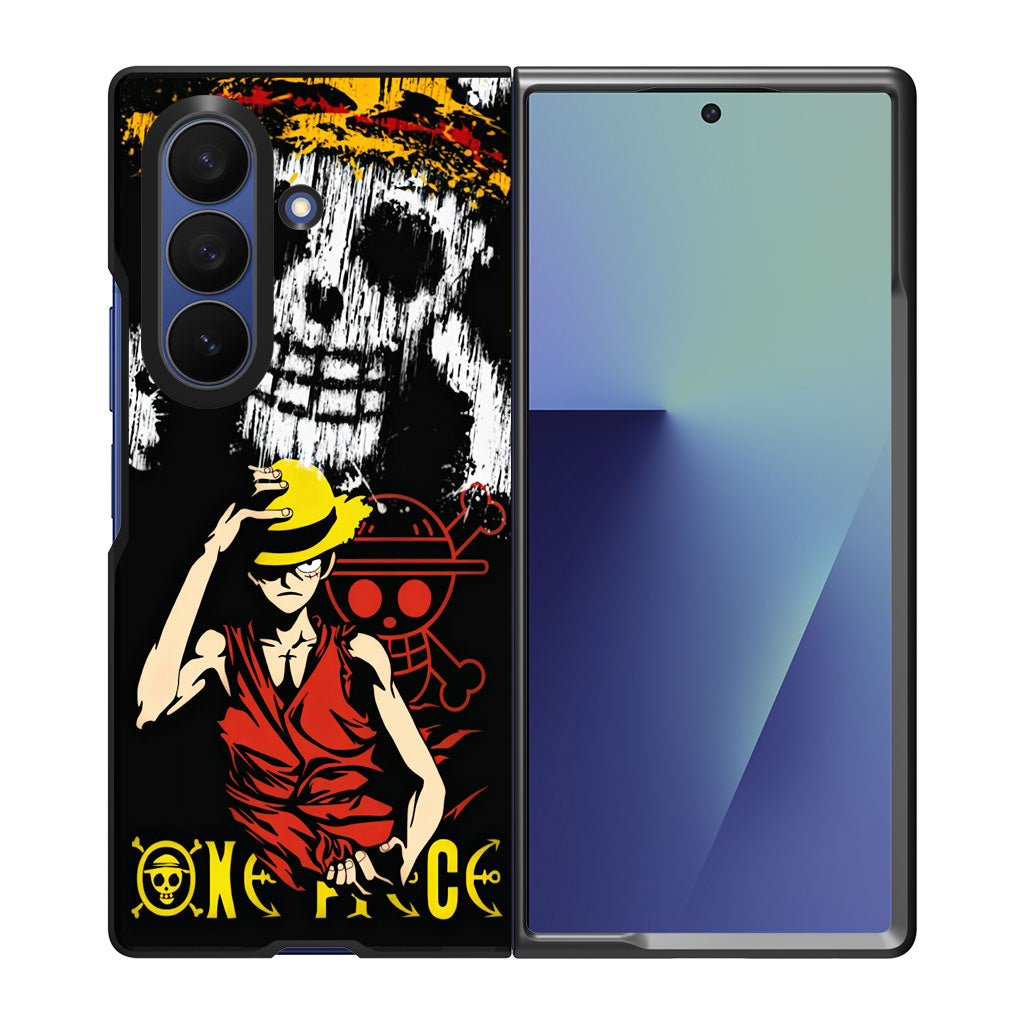Monkey D Luffy Paint Art Samsung Galaxy Z Fold 7 Case