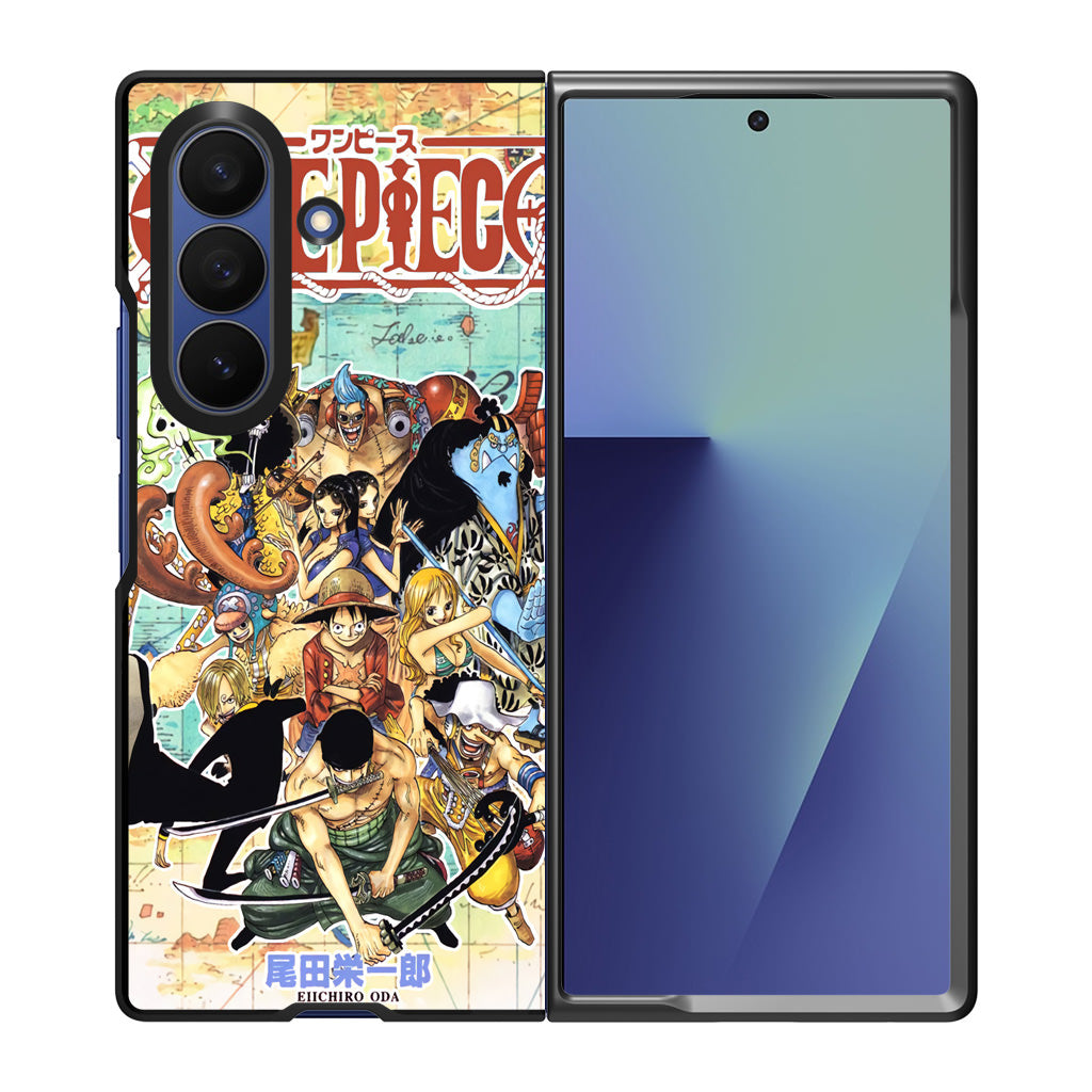 One Piece Comic Straw Hat Pirate Samsung Galaxy Z Fold 7 Case