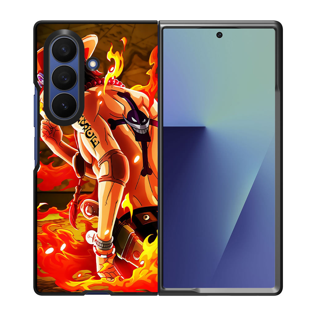 Portgas D Ace Samsung Galaxy Z Fold 7 Case
