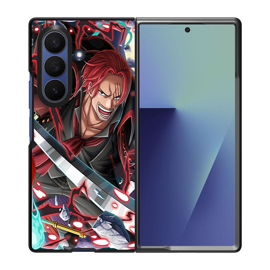 Red Hair Shanks Samsung Galaxy Z Fold 7 Case
