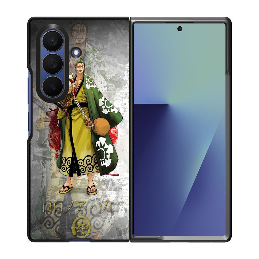 Roronoa Zoro Arc Wano Samsung Galaxy Z Fold 7 Case