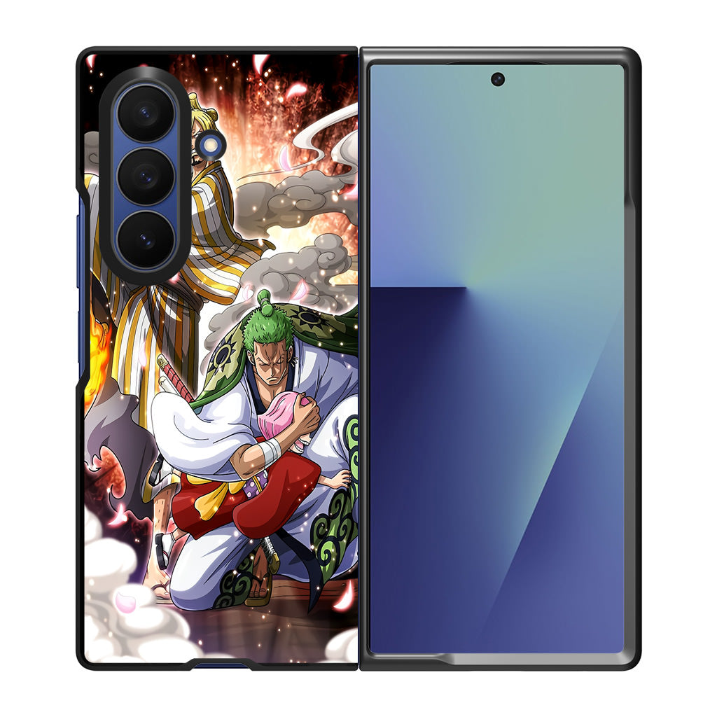 Sanji And Zoro Saving Otoko Samsung Galaxy Z Fold 7 Case