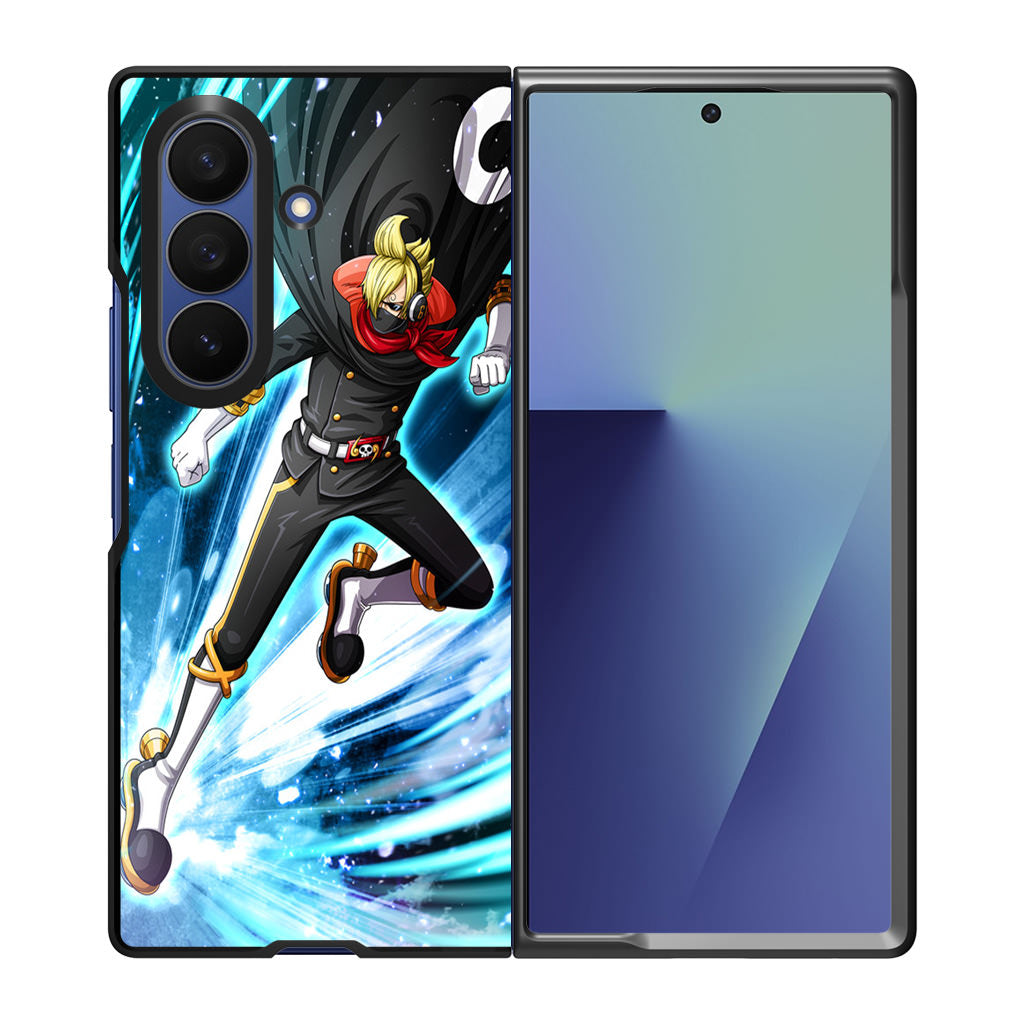 Stealth Black Vinsmoke Sanji Samsung Galaxy Z Fold 7 Case