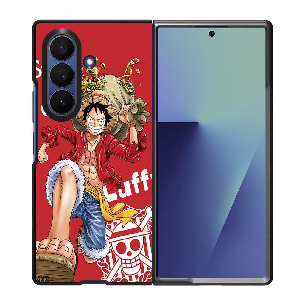 Straw Hat Monkey D Luffy Samsung Galaxy Z Fold 7 Case
