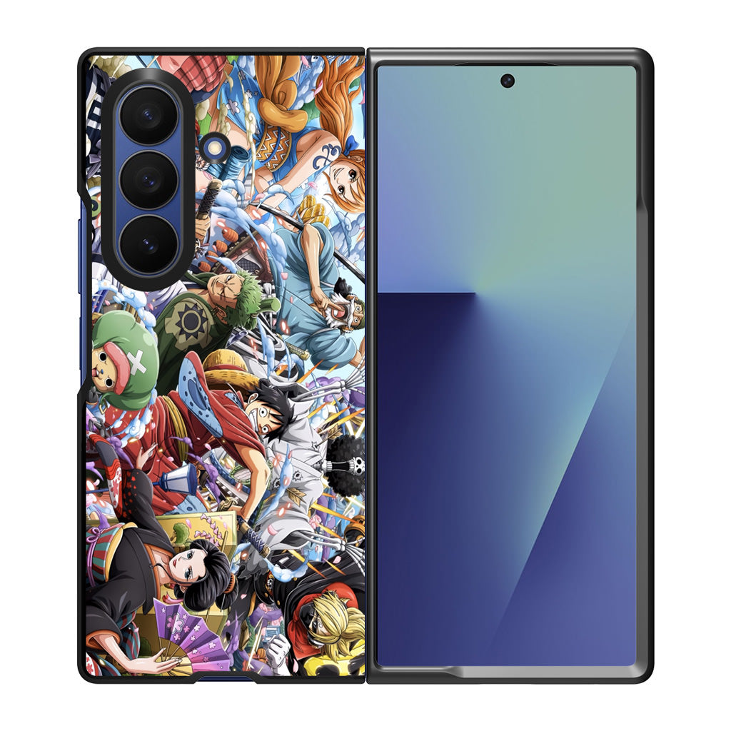 Straw Hat Pirates Arc Wano Samsung Galaxy Z Fold 7 Case