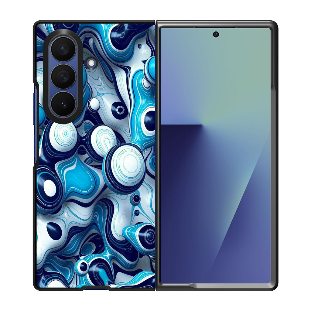 Abstract Art All Blue Samsung Galaxy Z Fold 7 Case